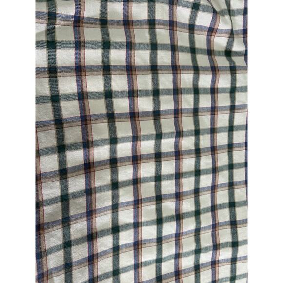 Vintage LL Bean Men’s Plaid Button-up Long Sleeve Shirt Made In USA Green Size M - Picture 6 of 7